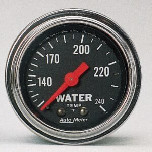 AutoMeter Gauge Water Temp 2-1/16in. 120-240 Deg. F Mechanical Traditional Chrome