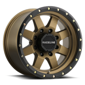 Raceline 935BZ Defender 17x9in / 6x135 BP / 0mm Offset / 94mm Bore - Bronze Wheel