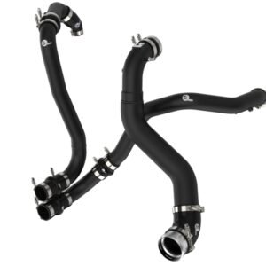 aFe BladeRunner 21-22 Ford F-150 Ecoboost V6-3.5L(tt) Aluminum Hot and Cold Charge Pipe Kit Black