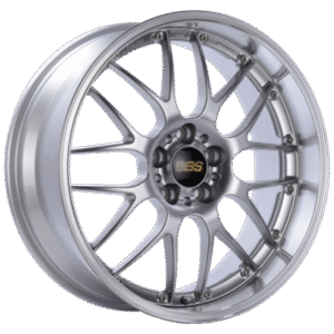 BBS RS-GT 20x8.5 5x120 ET35 Diamond Silver Center Diamond Cut Lip Wheel - 82mm PFS Required
