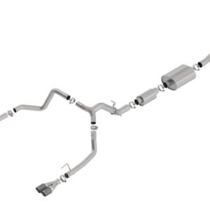 Borla 19 Chevrolet Silverado/GMC Sierra 1500 6.2L SS (S-Type) Catback Exhaust - Carbon Fiber Tips