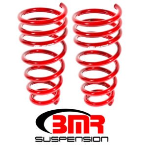 BMR 10-15 5th Gen Camaro V6 Rear Lowering Springs - Red