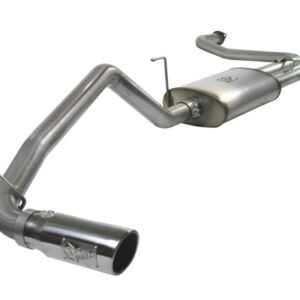 aFe MACHForce XP Exhaust Cat-Back 2.5/3in SS-409 w/ Polished Tip 04-12 Nissan Titan V8 5.6L