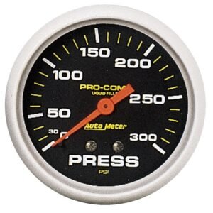 AutoMeter Gauge Pressure 2-5/8in. 300PSI Liquid Filled Mech Pro-Comp