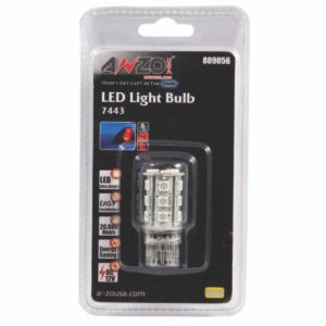 ANZO LED Bulbs Universal 7445 Amber - 18 LEDs 1 3/4in Tall