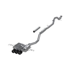 MBRP 23-24 Honda Civic Type R 2.0L T304 SS 3in Cat-Back Exhaust Triple Center Outlet w/ Carbon Tips