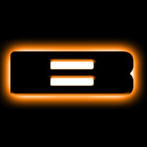 ORACLE Lighting Universal Illuminated LED Letter Badges - Matte Blk Surface Finish - B
