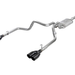 aFe Vulcan Series 3in-2-1/2in 304 SS Cat-Back 2019 GM Silverado / Sierra 1500 V8-5.3L w/ Black Tips