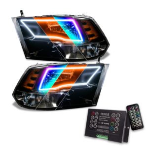 Oracle Lighting 09-18 RAM 1500 Sport Halo Headlights - Blk Housing w/2.0 Controller