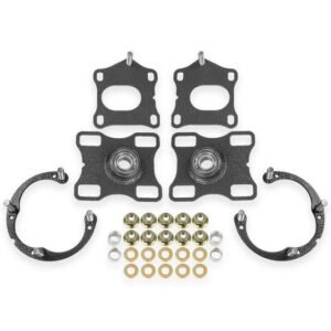 BMR Suspension 11-14 Ford Mustang Caster/Camber Plates - Black Hammertone