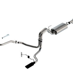 Borla F-150 2021 5.0L 2dr RC SB (122.8 WB) XL/XLT 3/2.25 SRE Cat-Back S-Type Black Chrome Tips