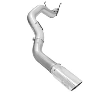 aFe Atlas 5in DPF-Back Aluminized Steel Exh Dodge RAM Diesel 13-14 6.7L (td) Mega Cab w/Polished Tip