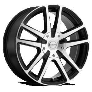 Raceline 145M Encore 17x7.5in / 5x108/5x114.3 BP / 40mm Offset / 72.62mm Bore - Black/MACH Wheel