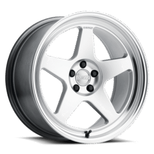 Kansei K12 KNP 15x7in / 4x100 BP / 0mm Offset / 73.1mm Bore - Hyper Silver Machined Lip Wheel