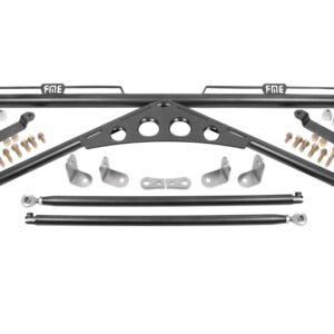 BMR 15-20 Ford Mustang Harness Bar - Black Hammertone