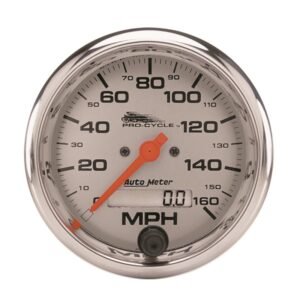 Autometer Pro-Cycle Gauge Speedo 3 3/4in 160 Mph Elec Silver