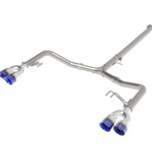 aFe Takeda 21-24 Kia K5 GT L4-2.5L (t) SS Axle-Back Exhaust System w/ Blue Flame Tips