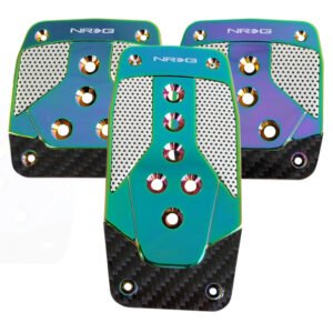 NRG Aluminum Sport Pedal M/T - Neochrome w/Black Carbon