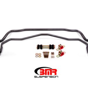 BMR 64-72 A-Body Front & Rear Sway Bar Kit w/ Bushings - Black Hammertone