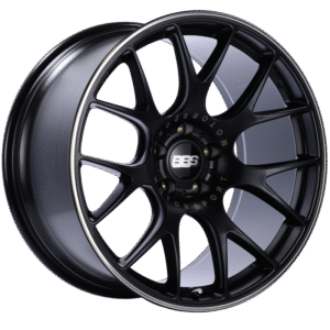 BBS CH-R 20x10.5 5x120 ET24 Satin Black Polished Rim Protector Wheel -82mm PFS/Clip Required