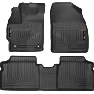 Husky Liners 2015 Toyota Prius WeatherBeater Black Front & 2nd Seat Floor Liners