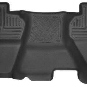 Husky Liners 14-15 Chevy Silverado Double Cab X-Act Contour Black 2nd Row Floor Liners