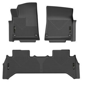 Husky Liners 2022 Rivian R1T WeatherBeater Front & 2nd Seat Floor Liner - Blk