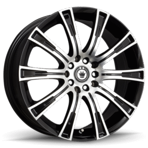 Konig Crown 16x7.5 5x112/120 ET35 Black Machine Face