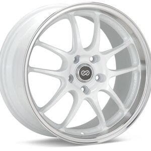 Enkei PF01 17x9 5x114.3 35mm Offset 75mm Hub Bore - White Machined
