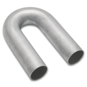 Vibrant 321 Stainless Steel 180 Degree Mandrel Bend 2.50in OD x 3.75in CLR 18 Gauge Wall Thickness