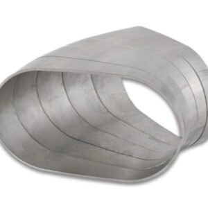 Vibrant Horizontal 304 SS Nominal 3 in. Oval / 3.75 in. Centerline Radius, 9 degree/cut -Set of 5
