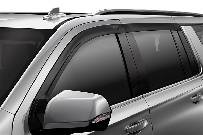 Husky Liners 07-18 Jeep Wrangler JKU Ventvisor Low Profile 4pc - Matte Black