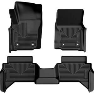 Husky Liners 2024 Toyota Tacoma CC/DC (Manual Trns) Weatherbeater Front & 2nd Seat Floor Liner - Blk