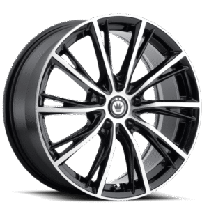 Konig Impression 16x7.5 5x114.3 ET40 Gloss Black w/ Machined Face