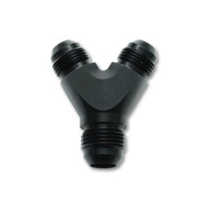 Vibrant -16AN x -16AN x 16AN Y-Adapter Fitting - Aluminum Black