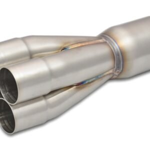 Vibrant 4-1 SS Merge Collectors (1-3/4in Inlet Slipover ID 2-1/2in Merge Outlet OD) Single Unit