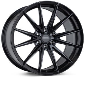 Vossen HFX-2 22x10 / 6x139.7 / ET-18 / Super Deep Face / 106.1 - Satin Black Wheel