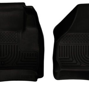 Husky Liners 08-10 Ford SuperDuty Regular/Super/Crew Cab WeatherBeater Black Floor Liners