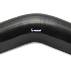 Vibrant 45 Degree Silicone Elbow 3.125in ID x 4.50in Leg Length - Black