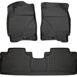 Husky Liners 09-12 Ford Escape/Mazda Tribute (Base/Hybrid) WeatherBeater Combo Black Floor Liners