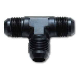 Vibrant -12AN Flare Tee Adapter Fitting - Aluminum