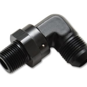 Vibrant -12AN to 1/2in NPT Male Swivel 90 Degree Adapter Fitting