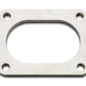 Vibrant T304 SS 4 Bolt Flange for 3in O.D. Oval tubing