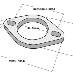 Vibrant 2-Bolt T304 SS Exhaust Flange (4in I.D.)