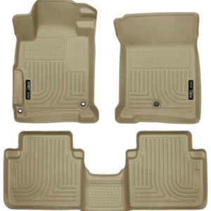 Husky Liners 2013 Honda Accord WeatherBeater Tan Front & 2nd Seat Floor Liners (4-Door Sedan Only)