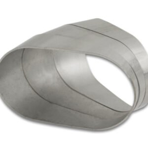 Vibrant Horizontal 304 SS Nominal 3in. Oval / 2.95in. Centerline Radius, 15 degree per cut -Set of 3