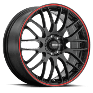Maxxim Maze 16x7 10x100/114.3 ET40 Black/Red Stripe