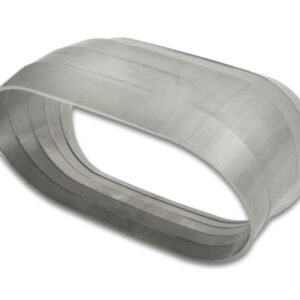 Vibrant 45 Degree Vertical Plane Oval 304SS Pie Cuts Nominal Tube 3.50in