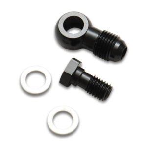 Vibrant -6AN Male Banjo Fitting 10mm x 1.25 Metric Aluminum w/2 Washers