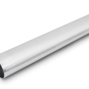 Vibrant 3in O.D. Universal Aluminum Tubing (18in long Straight Pipe) - Polished